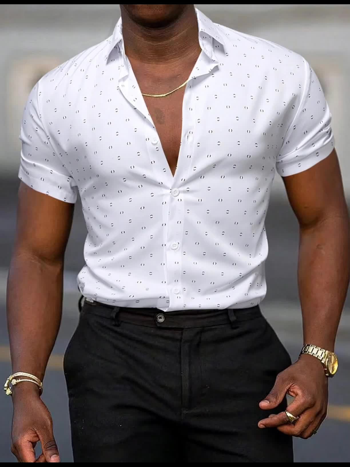 GIULIO - CAMISA DE VERANO CON ESTAMPADO