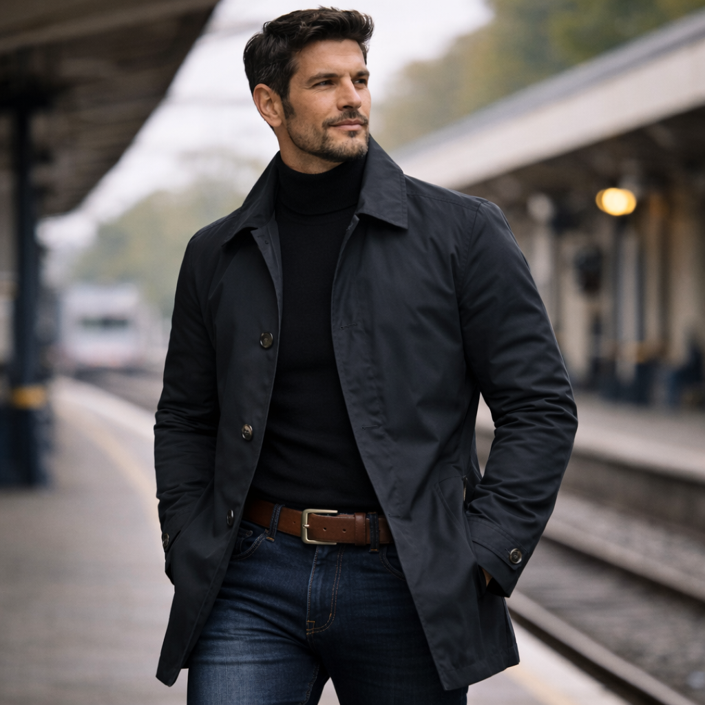 Adrián - Abrigo masculino elegante