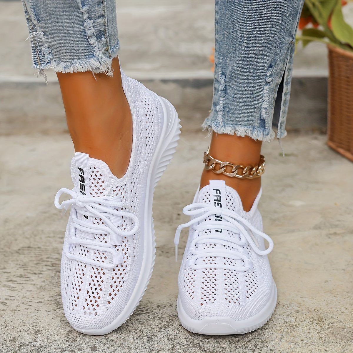Zapatillas para mujer, suaves, transpirables y antideslizantes para uso diario.