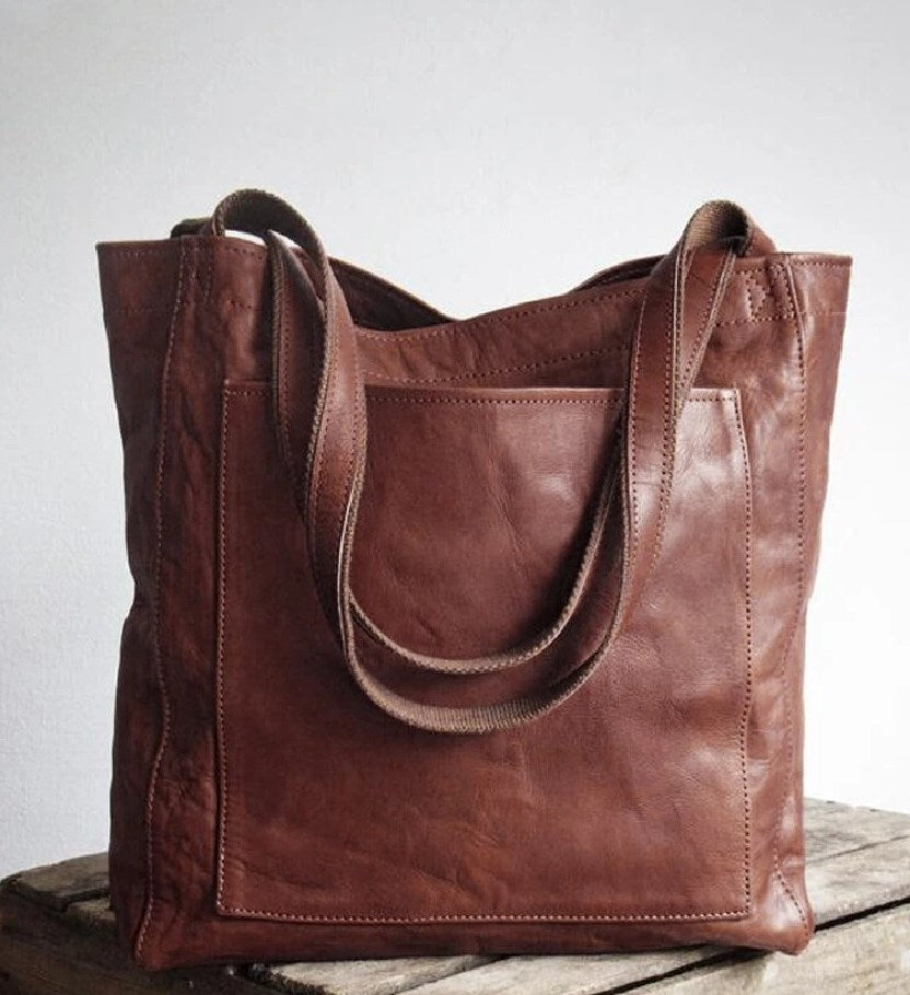 Pamela | Bolso tote de cuero clásico
