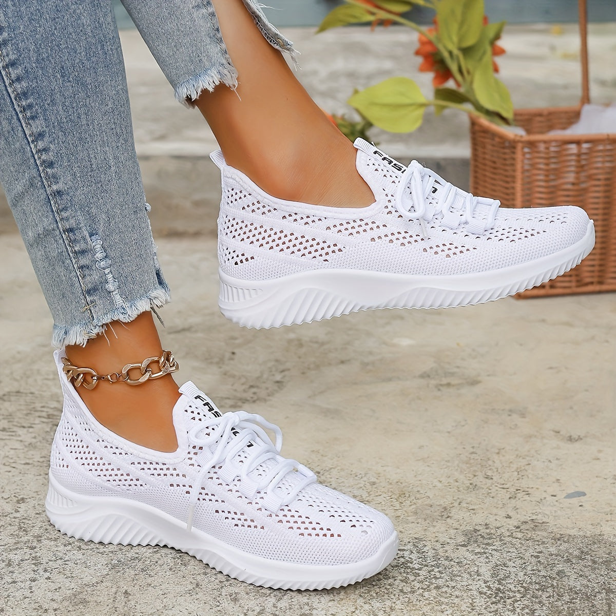 Zapatillas para mujer, suaves, transpirables y antideslizantes para uso diario.