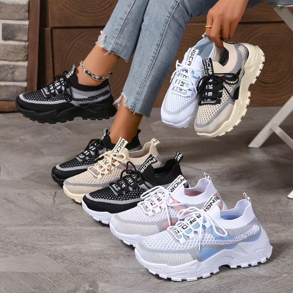 AIRSYNQ - Zapatillas para mujer transpirables para comodidad durante todo el día