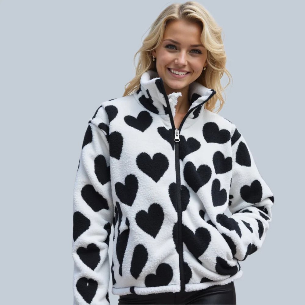 Mónica | Chaqueta reversible con corazones