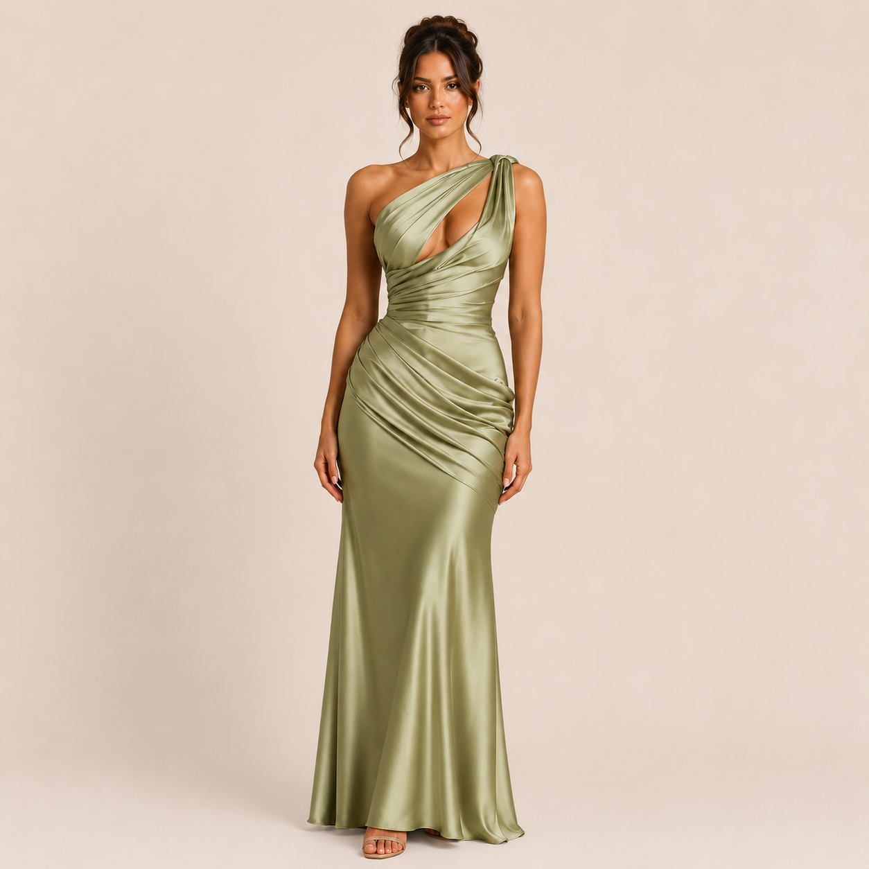 Gabriella - Vestido asimétrico de un hombro