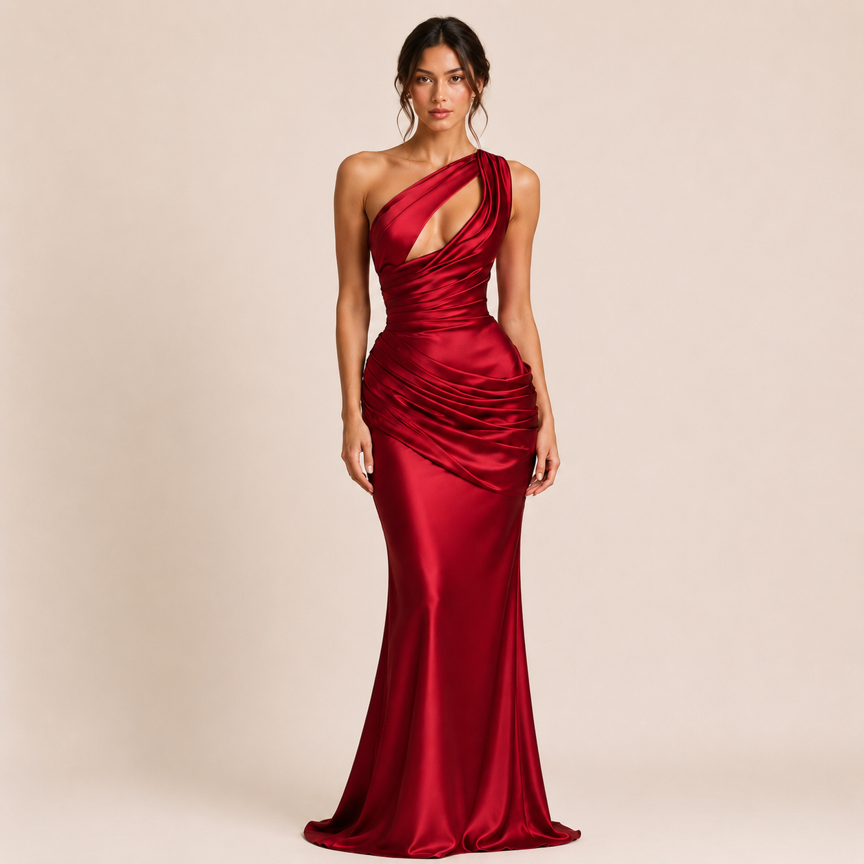 Gabriella - Vestido asimétrico de un hombro