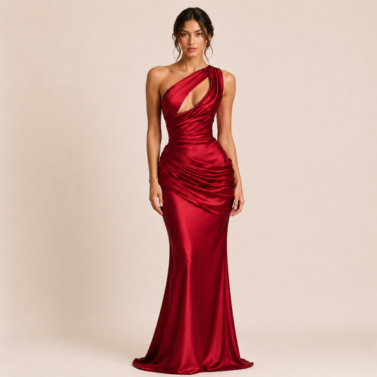 Gabriella - Vestido asimétrico de un hombro