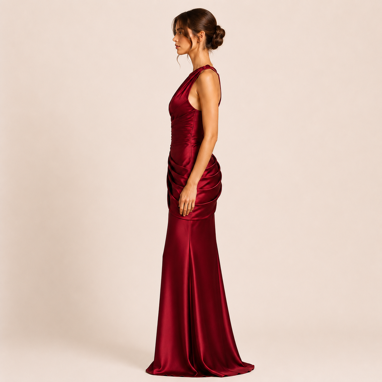 Gabriella - Vestido asimétrico de un hombro