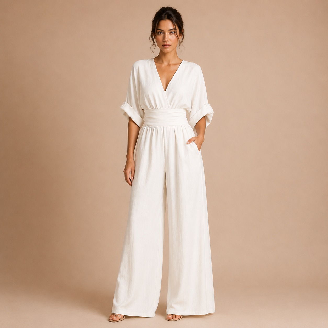 Camila - Mono elegante con escote en V