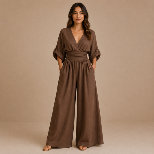Camila - Mono elegante con escote en V