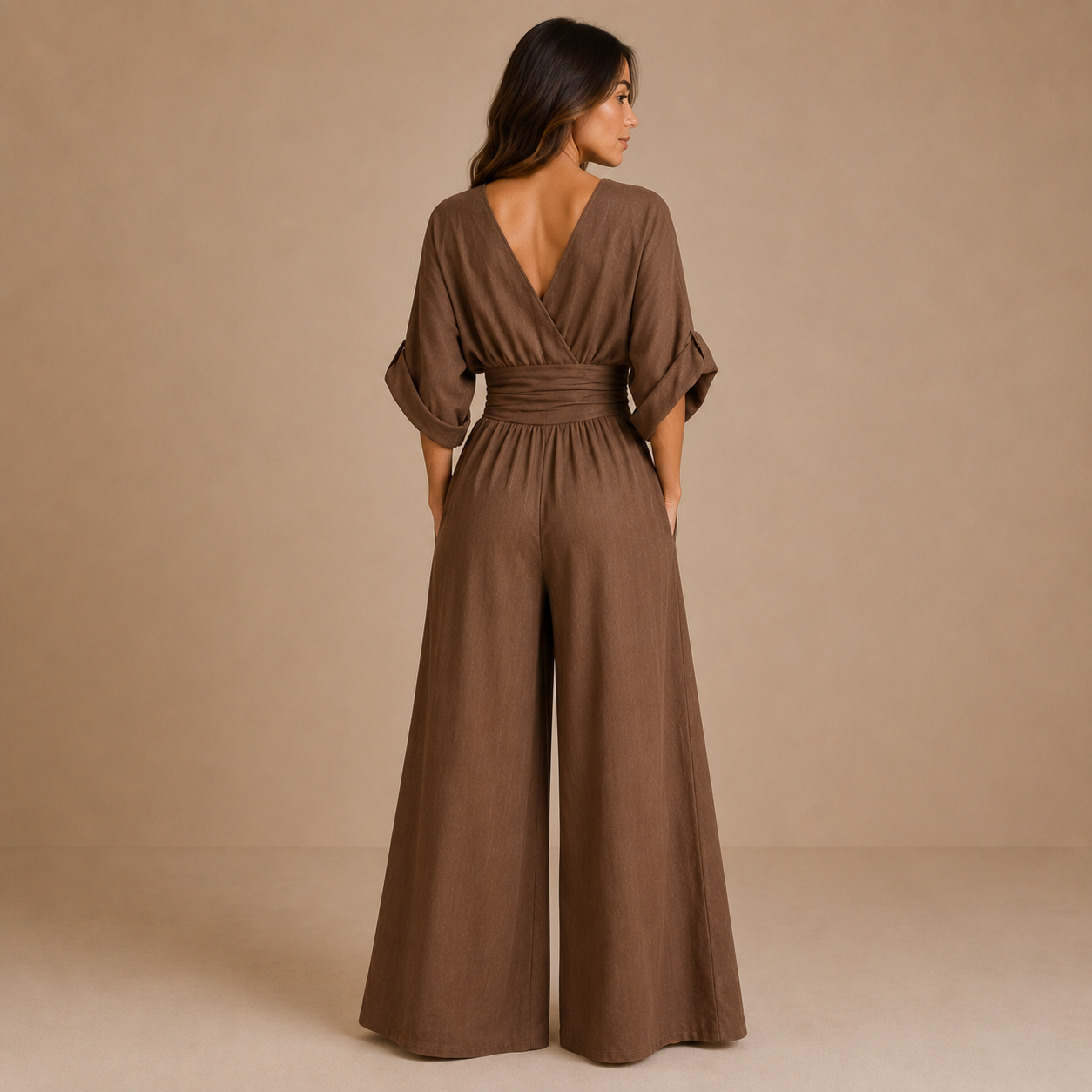 Camila - Mono elegante con escote en V