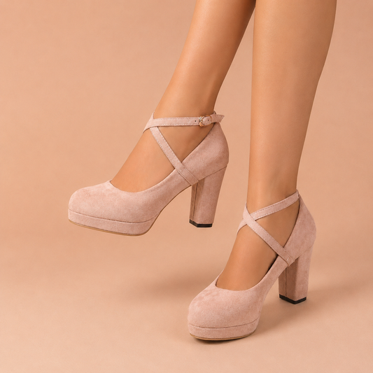 Alejandra - Zapatos de tacón bloque con plataforma