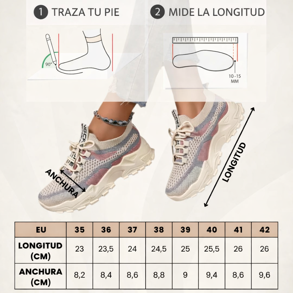 AIRSYNQ - Zapatillas para mujer transpirables para comodidad durante todo el día