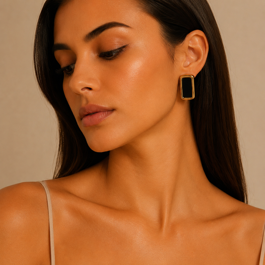 Pendientes rectangulares elegantes