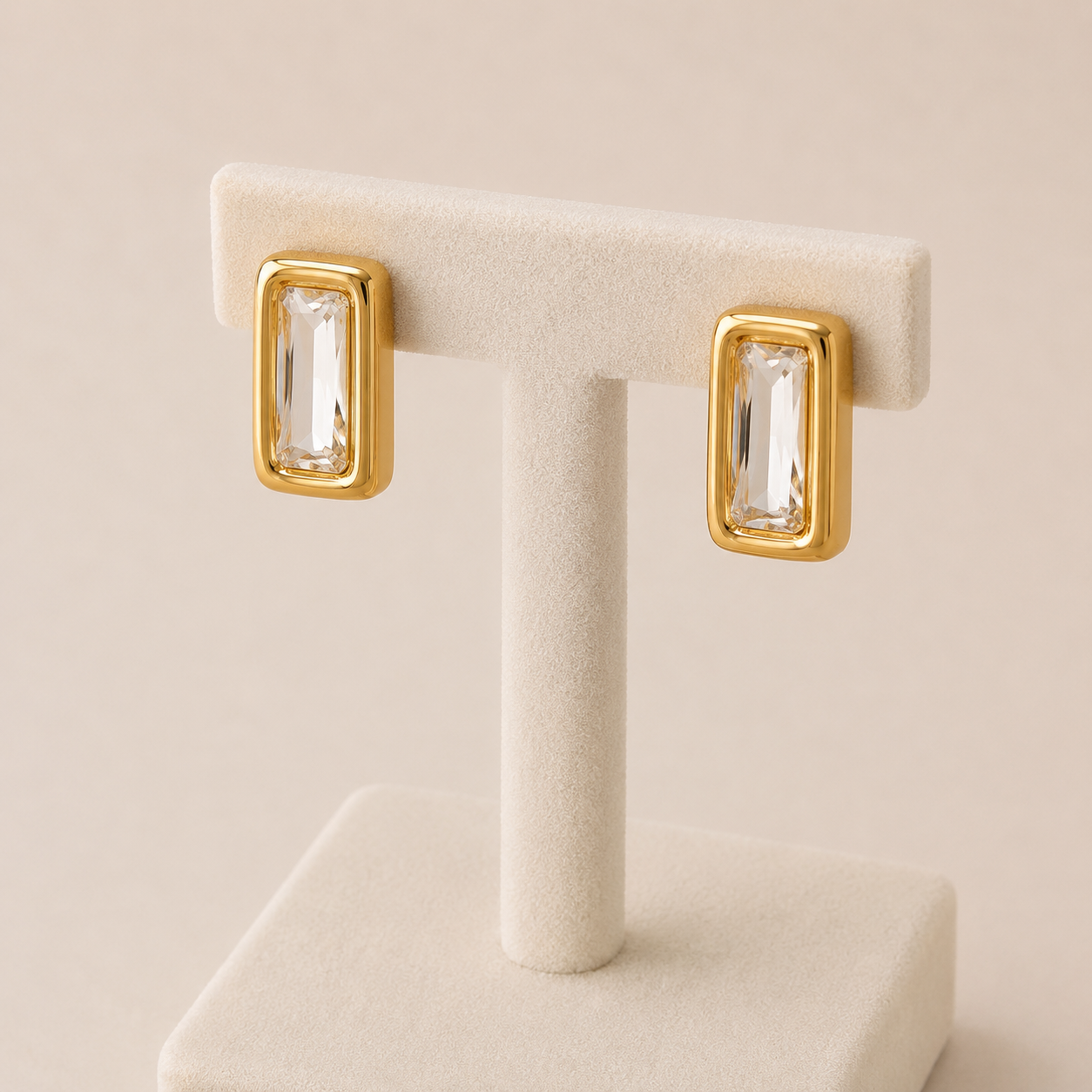 Pendientes rectangulares elegantes