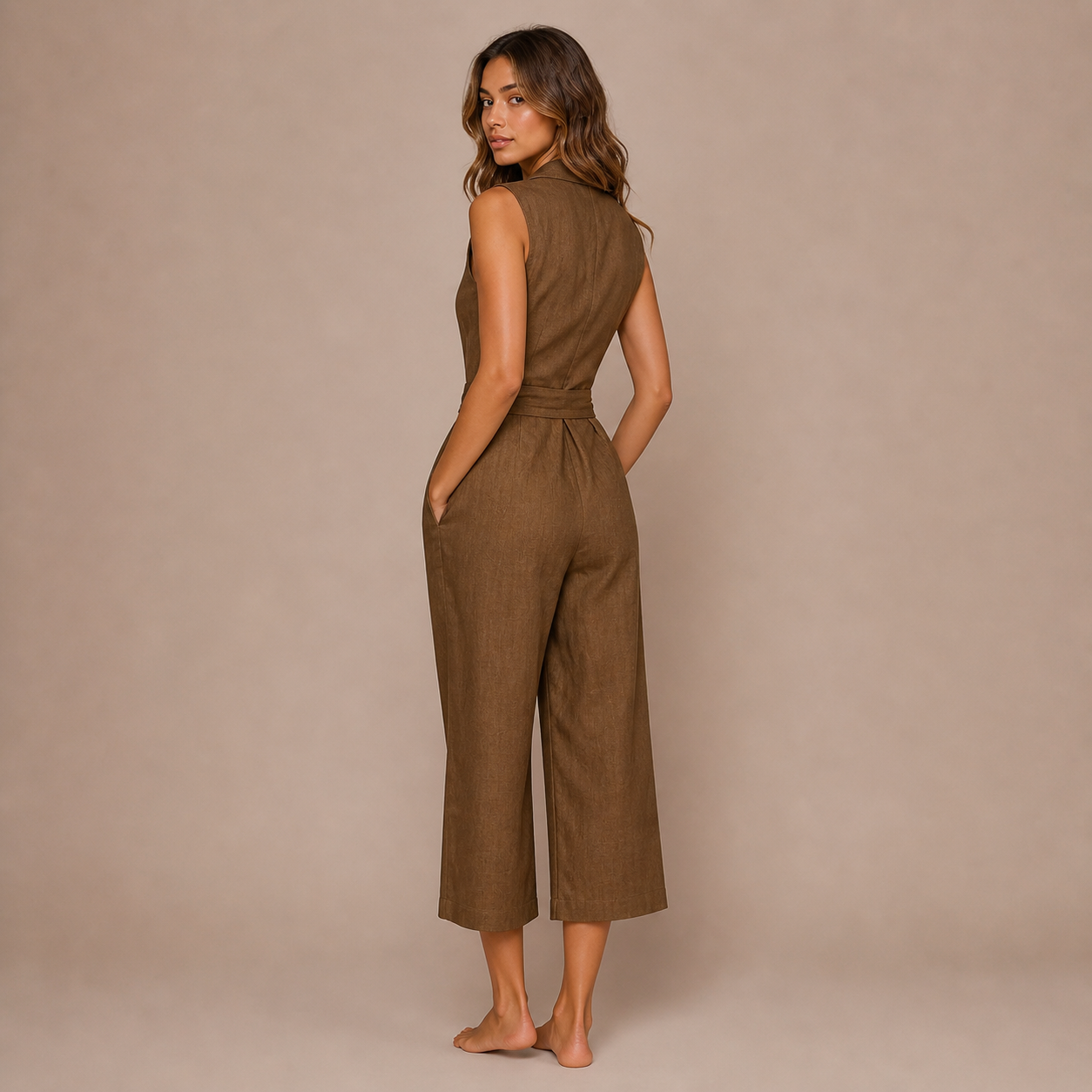 Venecia – mono camisero en tono tierra
