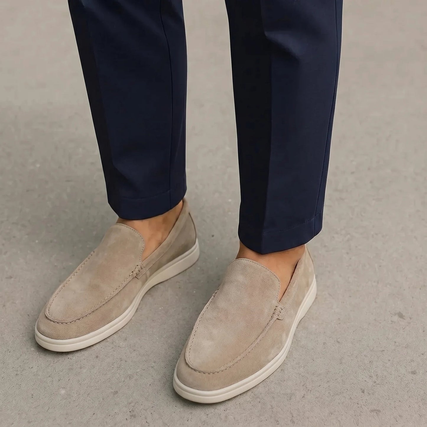 Mocasines de ante
