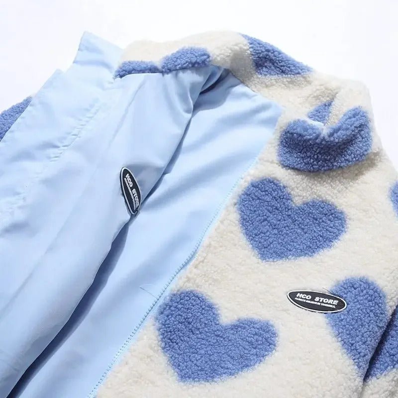 Mónica | Chaqueta reversible con corazones