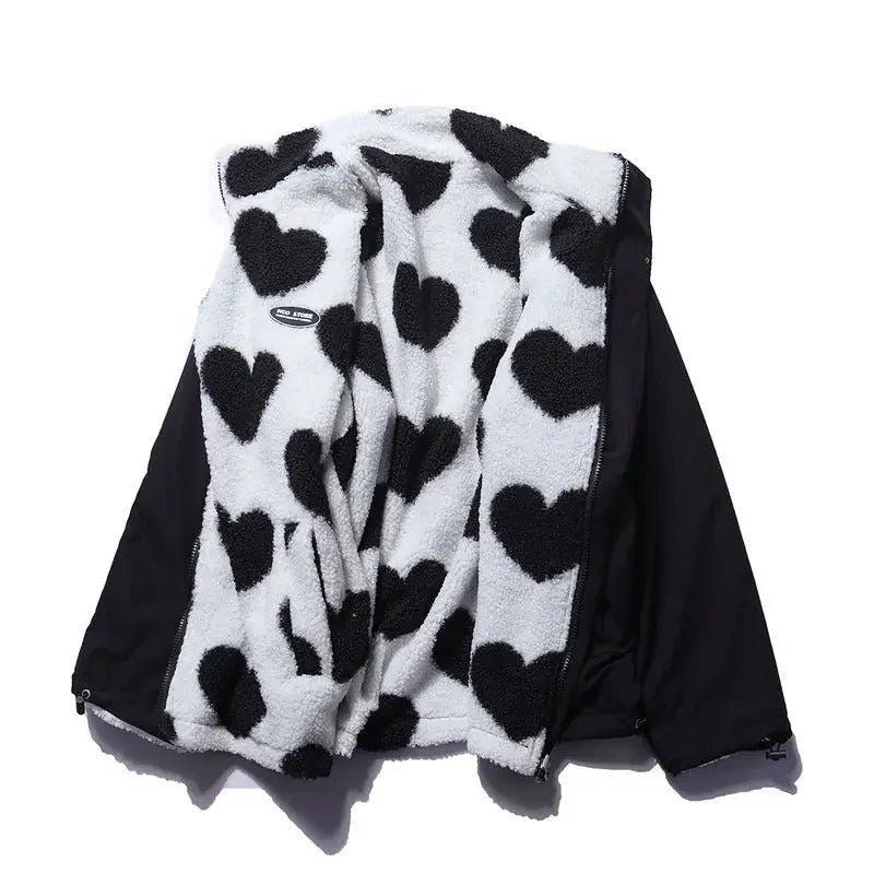 Mónica | Chaqueta reversible con corazones