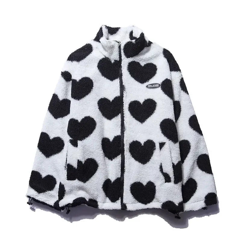 Mónica | Chaqueta reversible con corazones