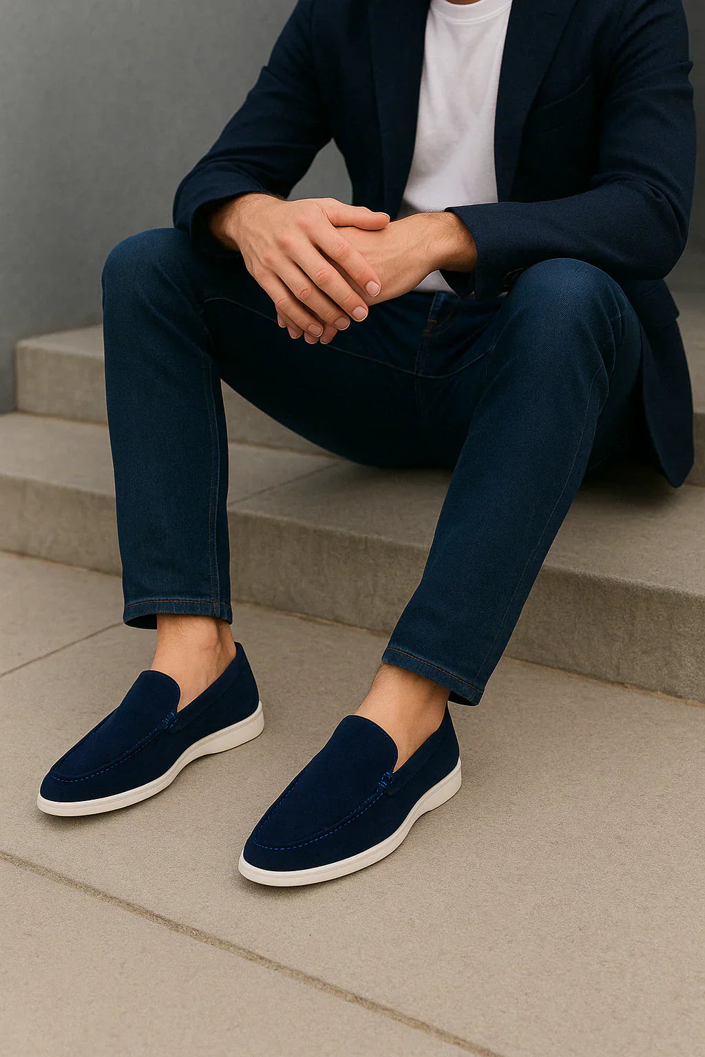 Mocasines de ante