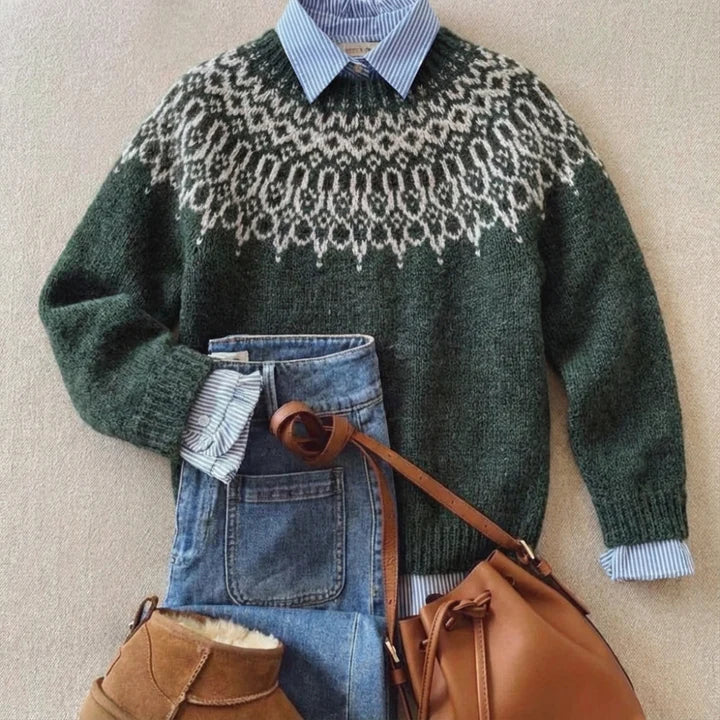 Elegante jersey de punto vintage