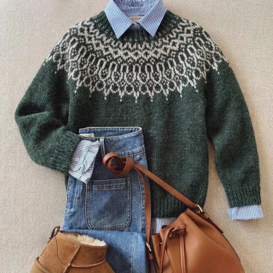 Elegante jersey de punto vintage