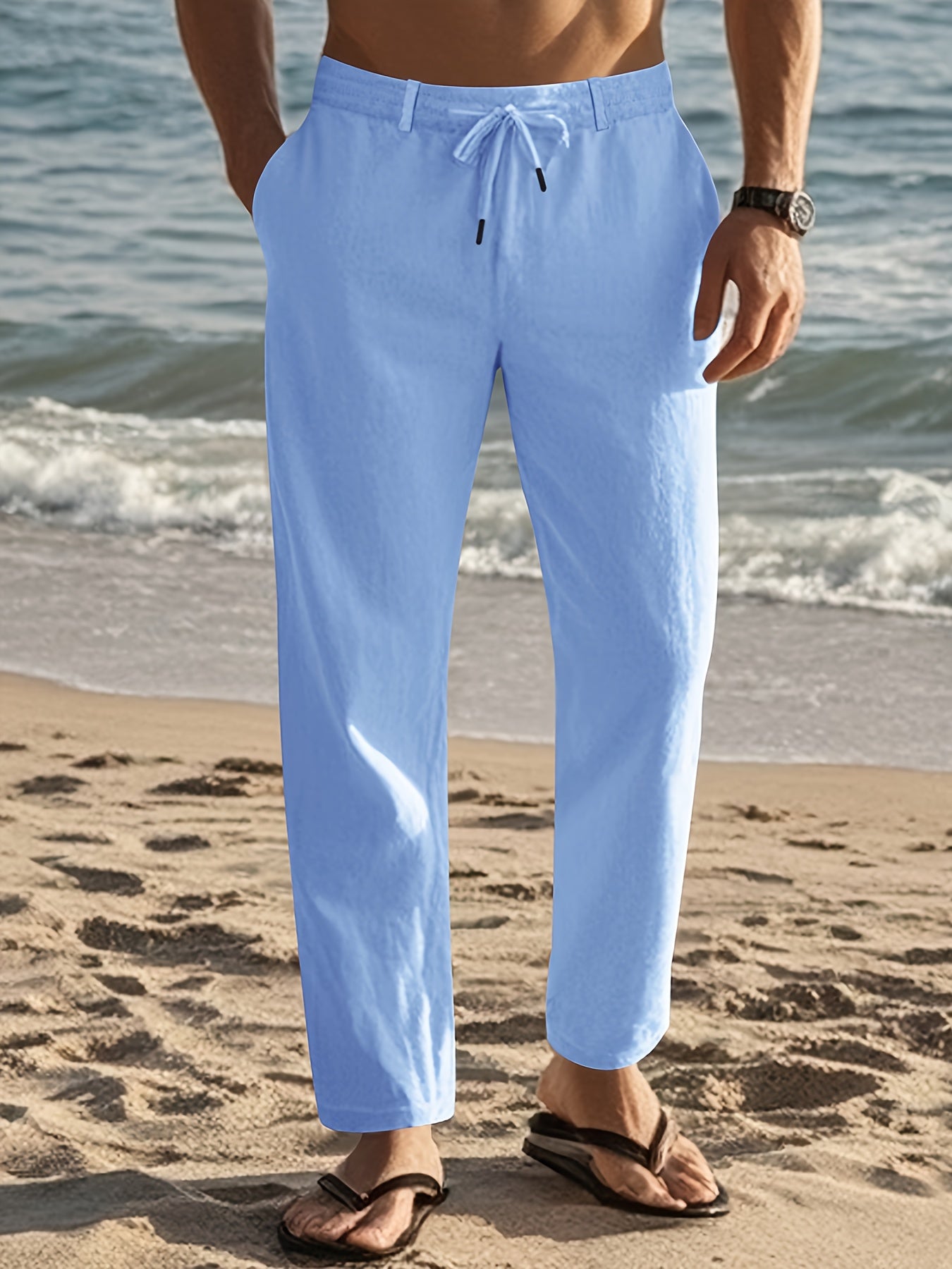 MONACO - PANTALÓN DE LINO PARA HOMBRES