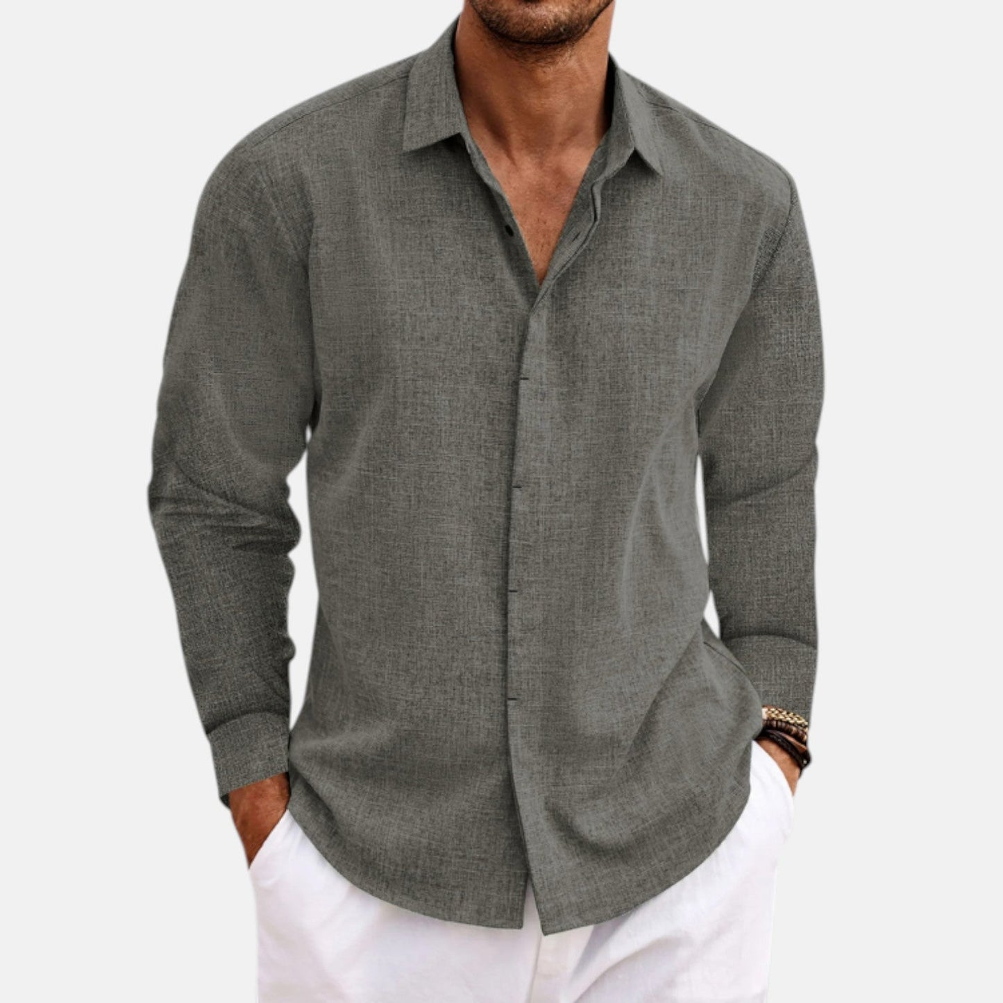 Eric - Camisa clásica de lino