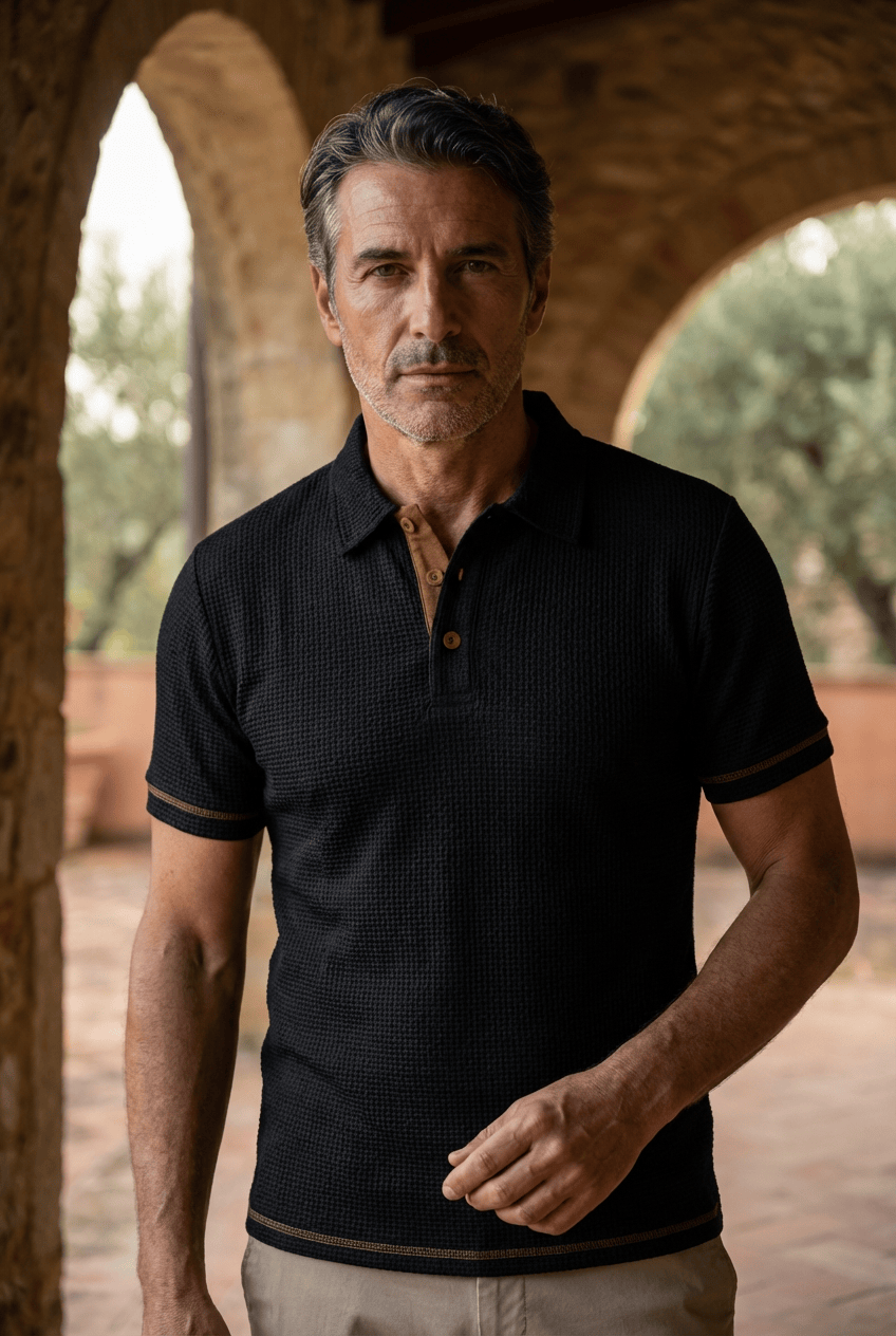 Zeta - Polo para hombre, ligero y moderno