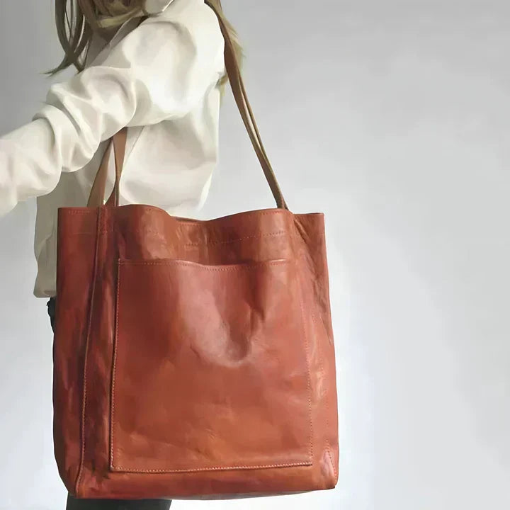 Pamela | Bolso tote de cuero clásico