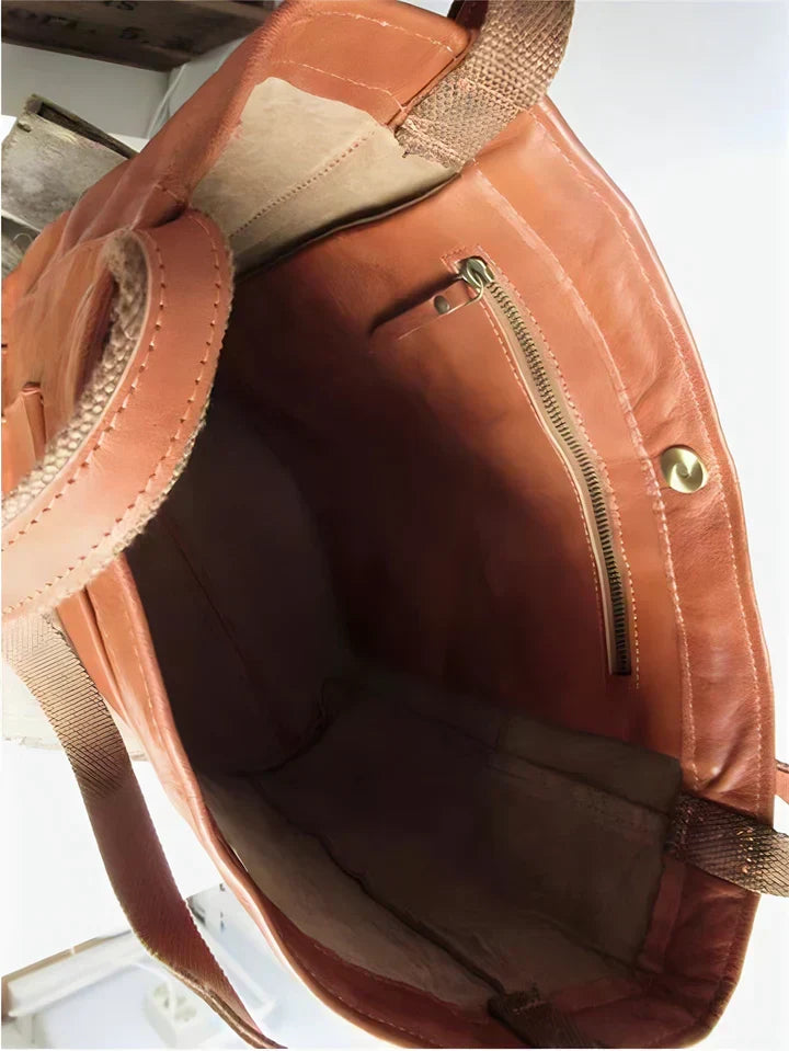 Pamela | Bolso tote de cuero clásico