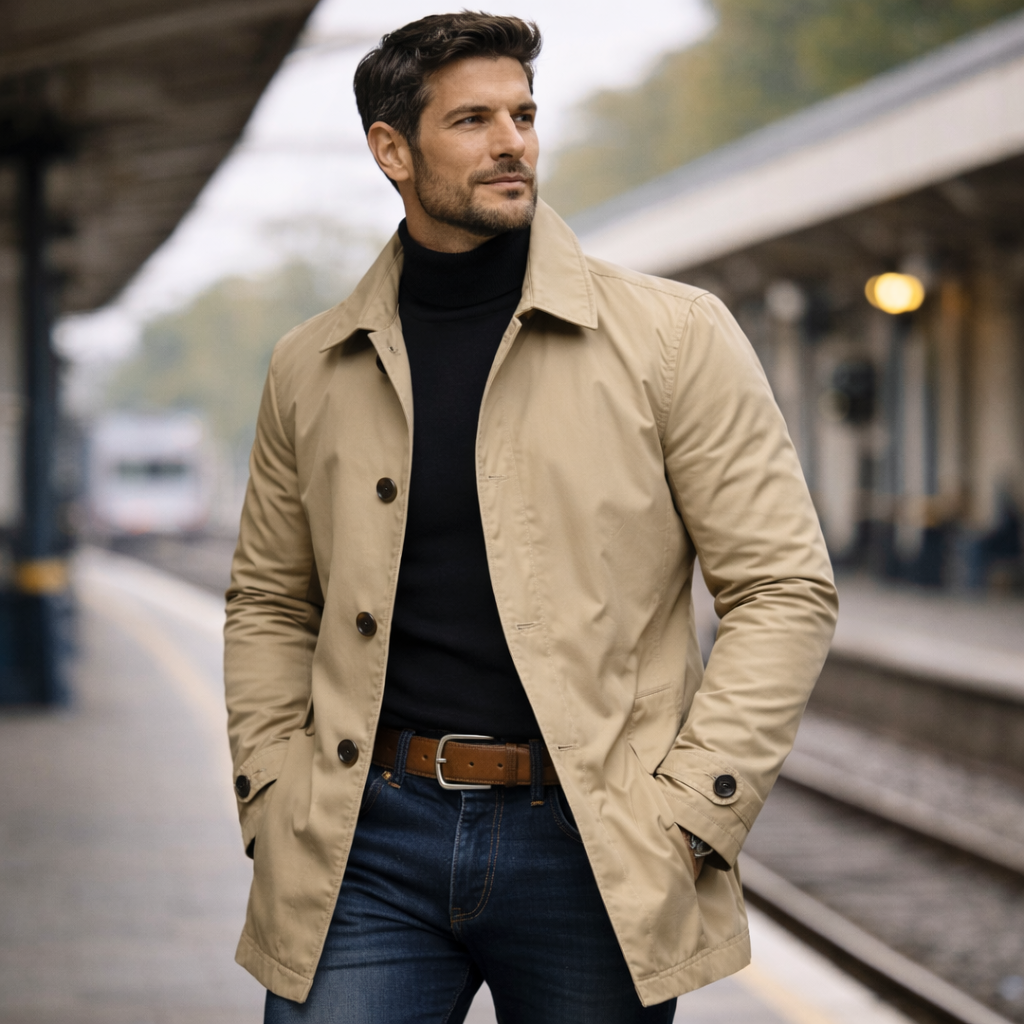 Adrián - Abrigo masculino elegante