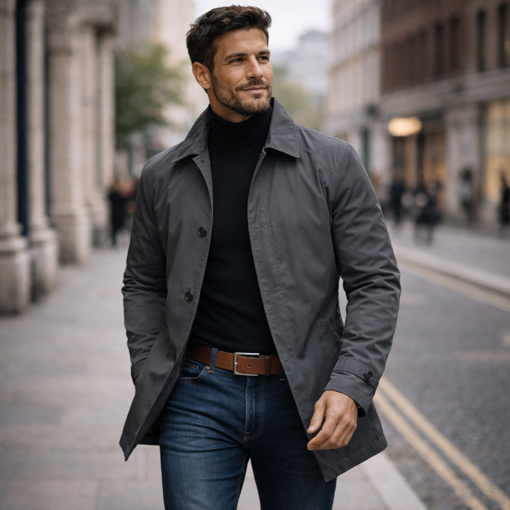 Adrián - Abrigo masculino elegante