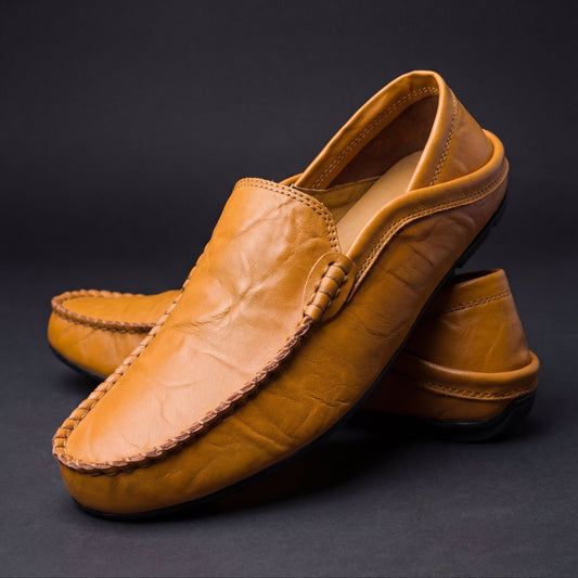Mocasines de cuero