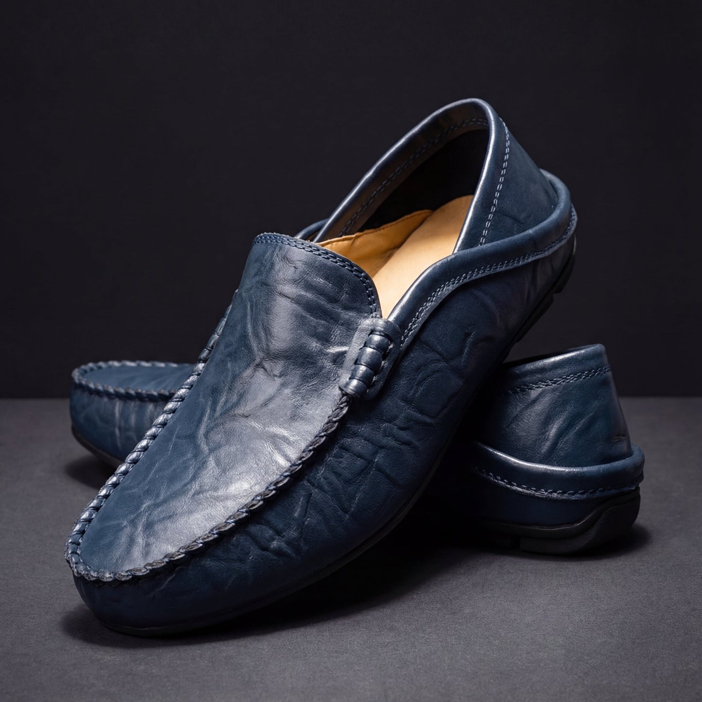 Mocasines de cuero