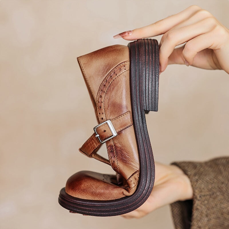 Mia - Zapato de cuero elegante y refinado