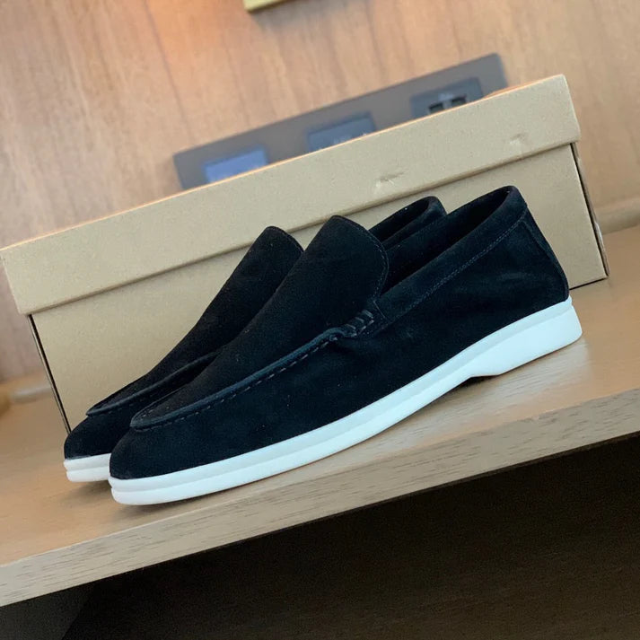 Mocasines de ante